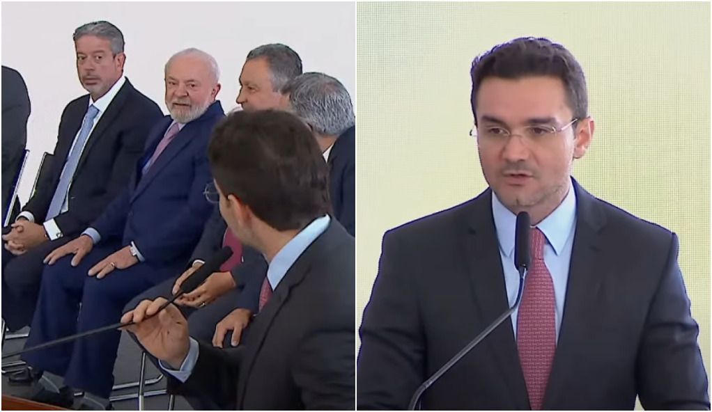 Ao lado de Arthur Lira, Lula dá posse a Celso Sabino, do União Brasil, no Turismo