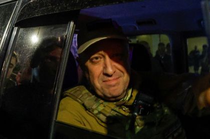 Chefe do grupo mercenário Wagner, Yevgeny Prigozhink, em Rostov-on-Don