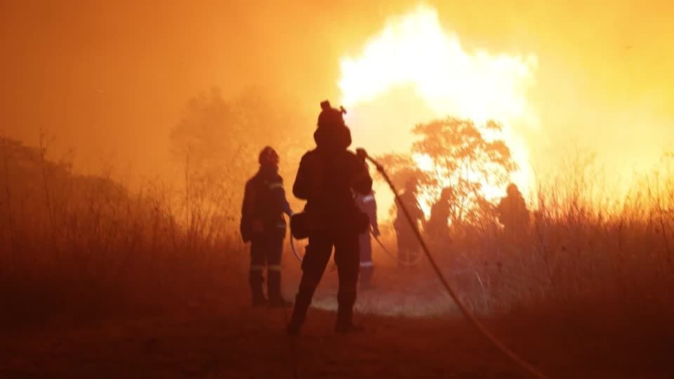 Dozens of patients evacuated as Greece wildfires burn for fourth day