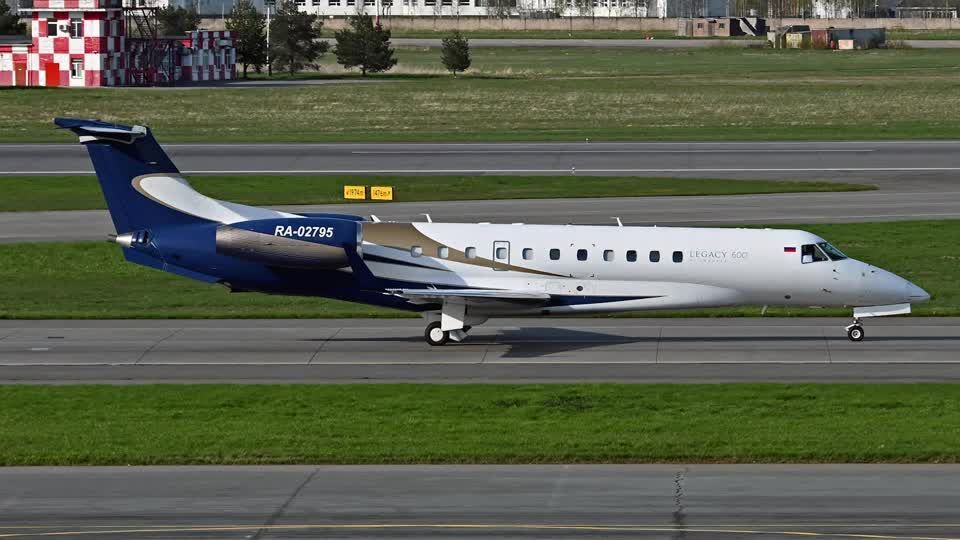 Foto de arquivo do avião a jato da Embraer que caiu, supostamente transportando Yevgeny Prigozhin / Cortesia Luba Ostrovskaya