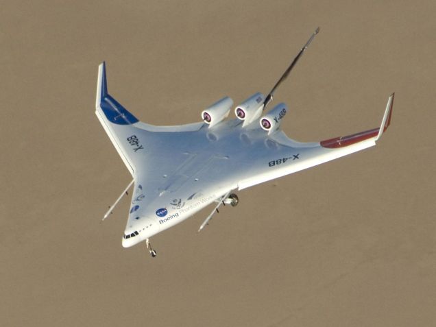 O avião experimental X-48 da Nasa / NASA