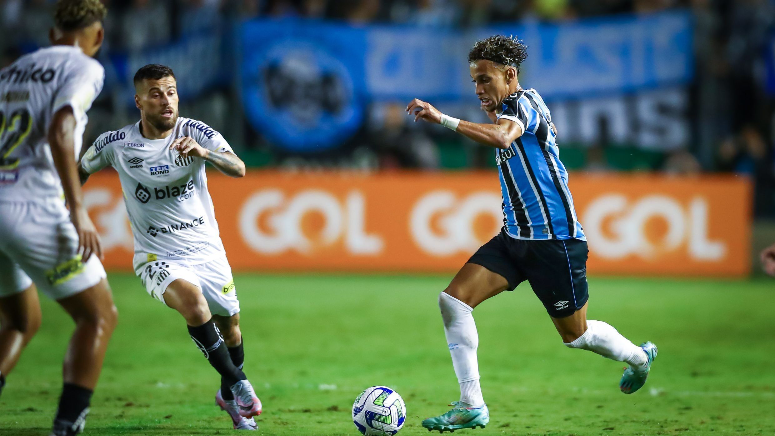 Grêmio venceu o Santos na primeira rodada do Brasileirão