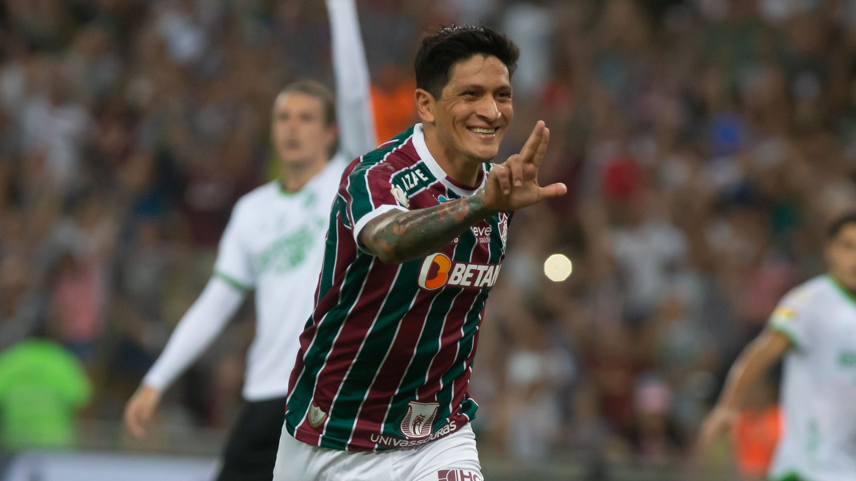Cano comemora gol marcado contra o América-MG