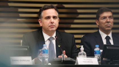 Rodrigo Pacheco, em evento na Fiesp
