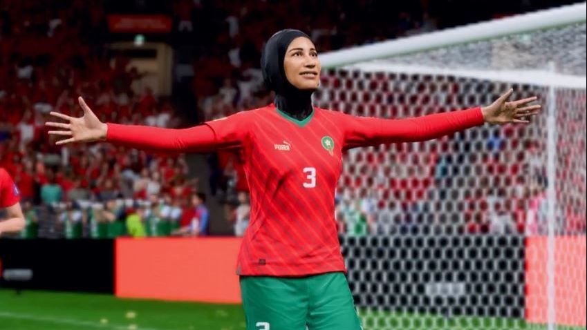 Imagem de destaque do post: Copa do Mundo Feminina: jogo de videogame adiciona hijab ao avatar de jogadora do Marrocos