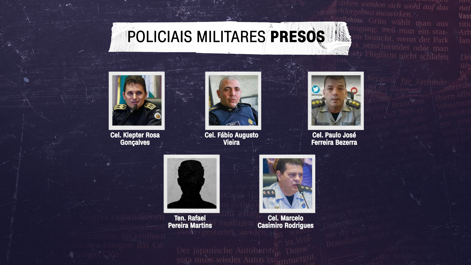 Policiais militares do Distrito Federal que foram presos / Reprodução/CNN