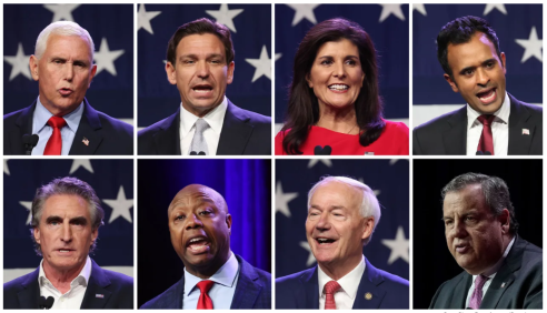 Oito republicanos se qualificam para participar do primeiro debate presidencial do parido nesta quarta-feira (23)