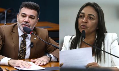 Deputado Federal Marco Feliciano (PL-SP) e a senadora Eliziane Gama (PSD-MA)