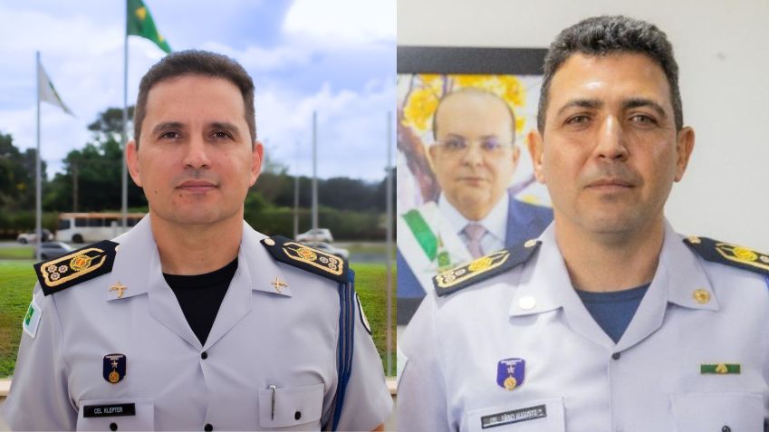 Klepter Rosa (à esquerda) e Fábio Augusto Vieira (à direita) foram presos por causa do 8 de janeiro / Divulgação/Polícia Militar do Distrito Federal