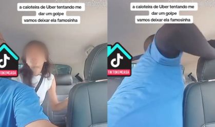 passageira cospe no motorista de uber