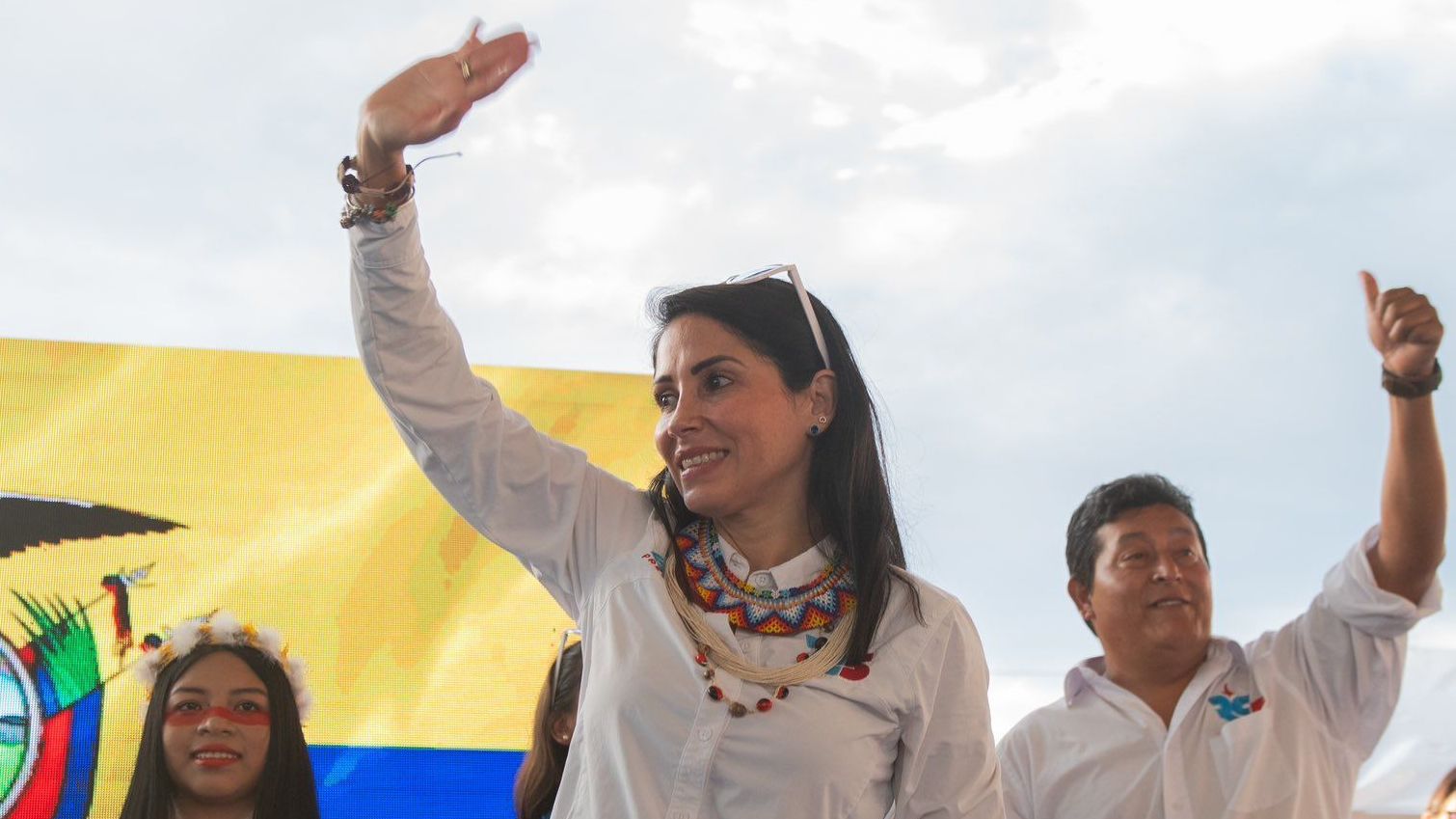 Luisa Magdalena González Alcívar, candidata à Presidência do Equador • Divulgação
