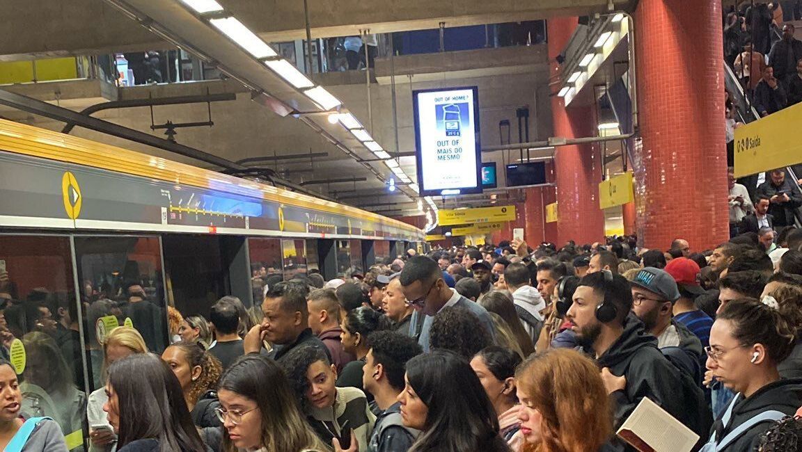 Linha 4-Amarela tem problemas de operação após apagão
