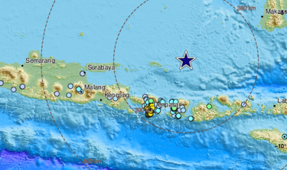 Terremoto de magnitude 7 atinge Mar de Bali, na Indonésia