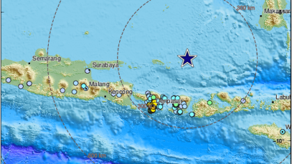 Terremoto de magnitude 7 atinge Mar de Bali, na Indonésia