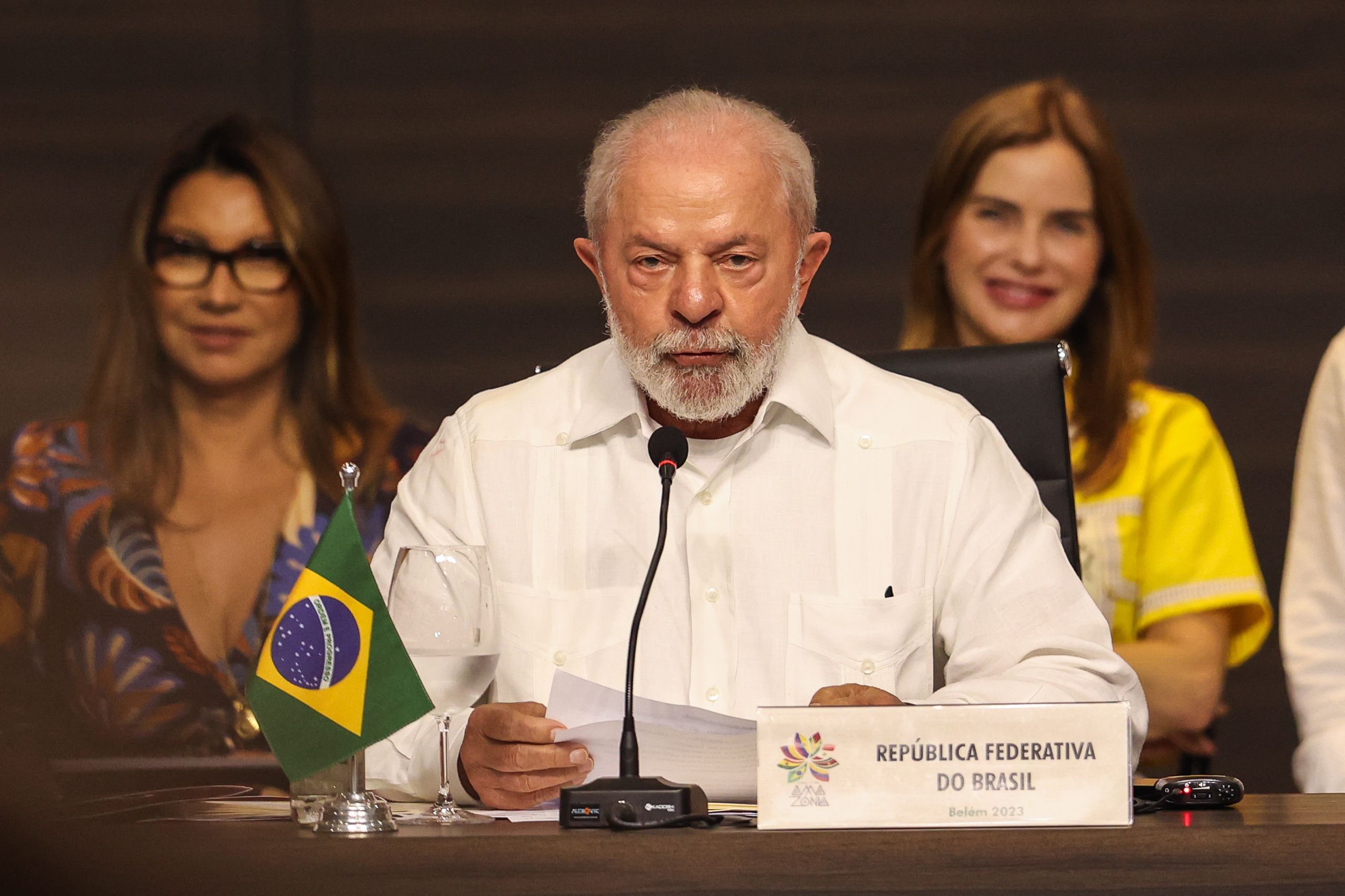 O presidente Luiz Inácio Lula da Silva (PT) durante a Cúpula da Amazônia