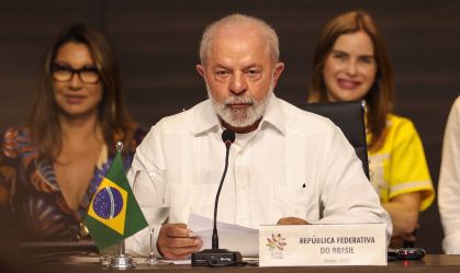 O presidente Luiz Inácio Lula da Silva (PT) durante a Cúpula da Amazônia