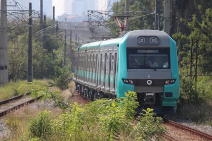 Trem da ViaMobilidade, que opera a linha 9-Esmeralda