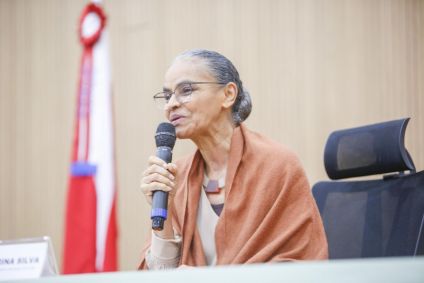 Marina Silva Ministra de Estado do Meio Ambiente e Mudança do Clima durante cerimônia de abertura da 1ª Cúpula Judicial Ambiental da Amazônia
