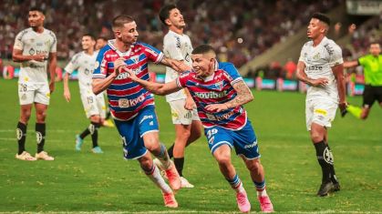Fortaleza goleou o Santos no Castelão
