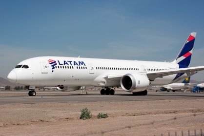 ARQUIVO: Boeing 787-9 Dreamliner da Latam