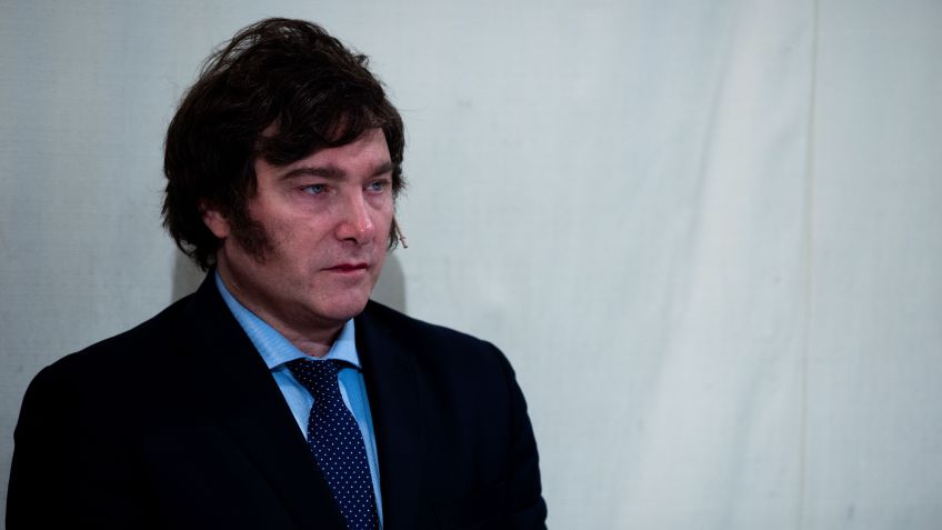 Javier Milei, candidato à Presidência da Argentina do La Libertad Avanza / Tomas Cuesta/Getty Images