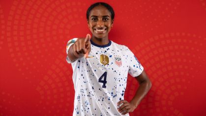 Naomi Girma, zagueira dos Estados Unidos, tem Serena Williams como inspiração