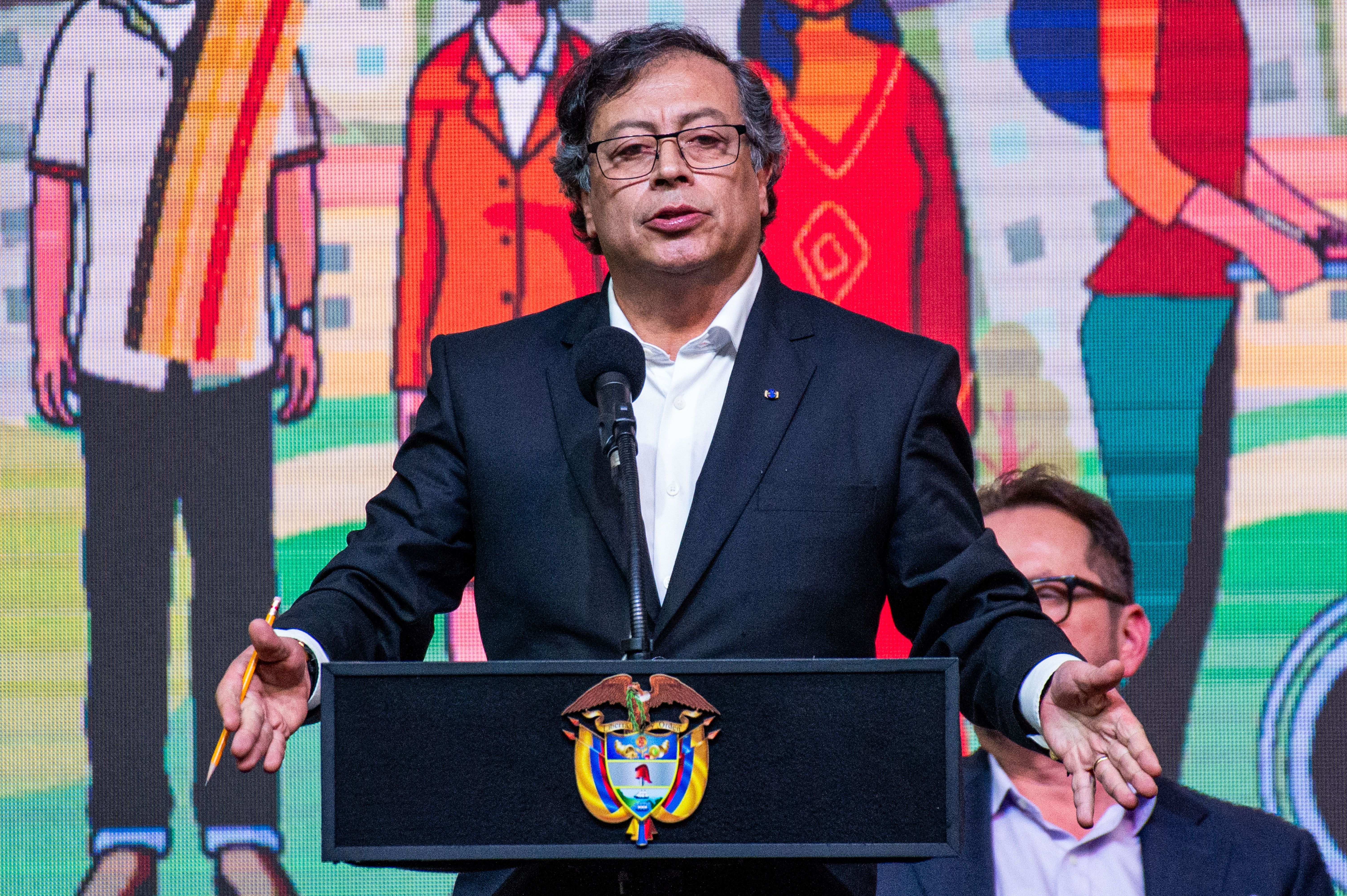 O presidente da Colômbia, Gustavo Petro