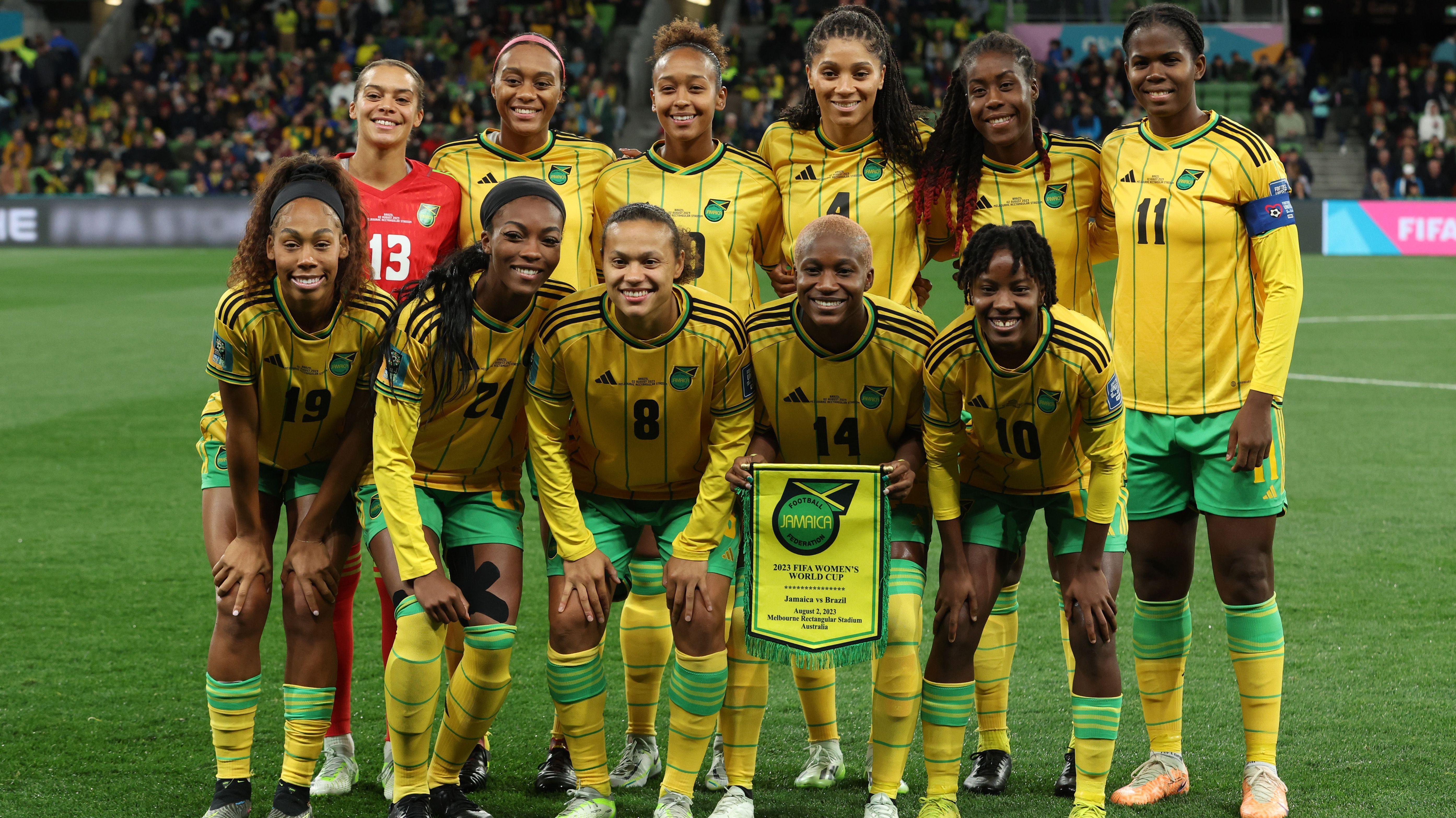 Seleção jamaicana que participou da última Copa do Mundo Feminina