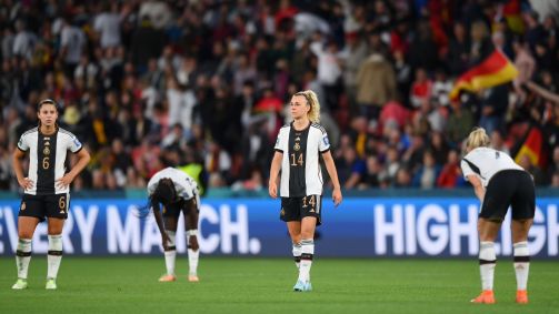 Jogadoras da Alemanha lamentam eliminação na Copa do Mundo