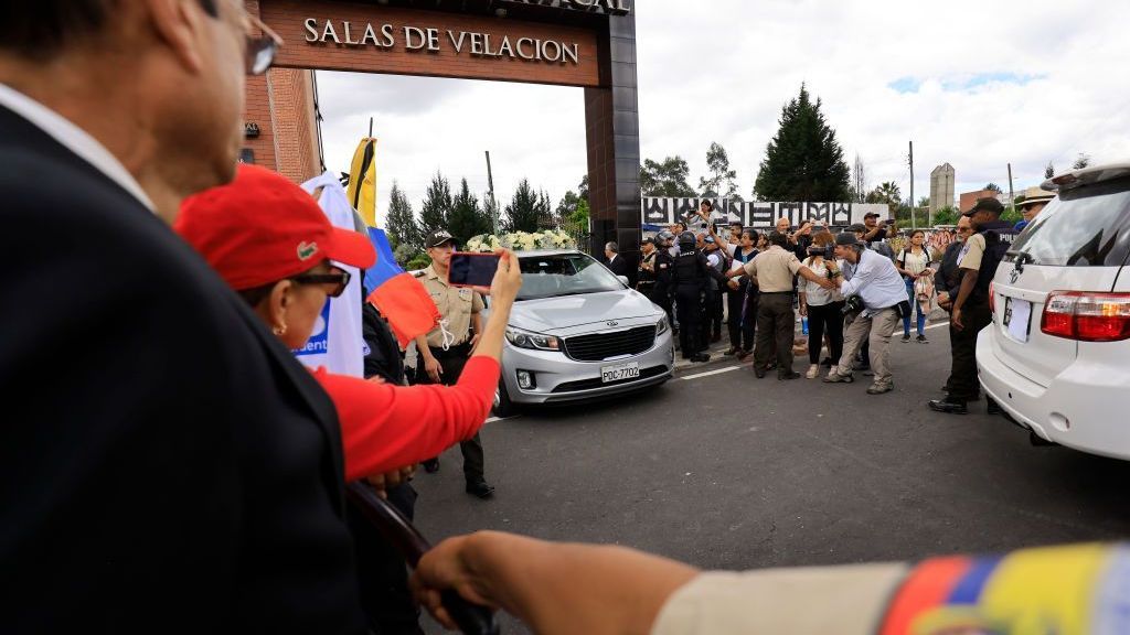 Wake And Funeral For Presidential Candidate Fernando Villavicencio