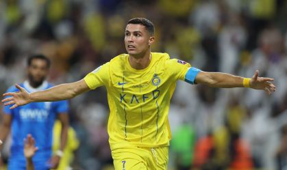 Cristiano Ronaldo comemora gol contra o Al-Hilal