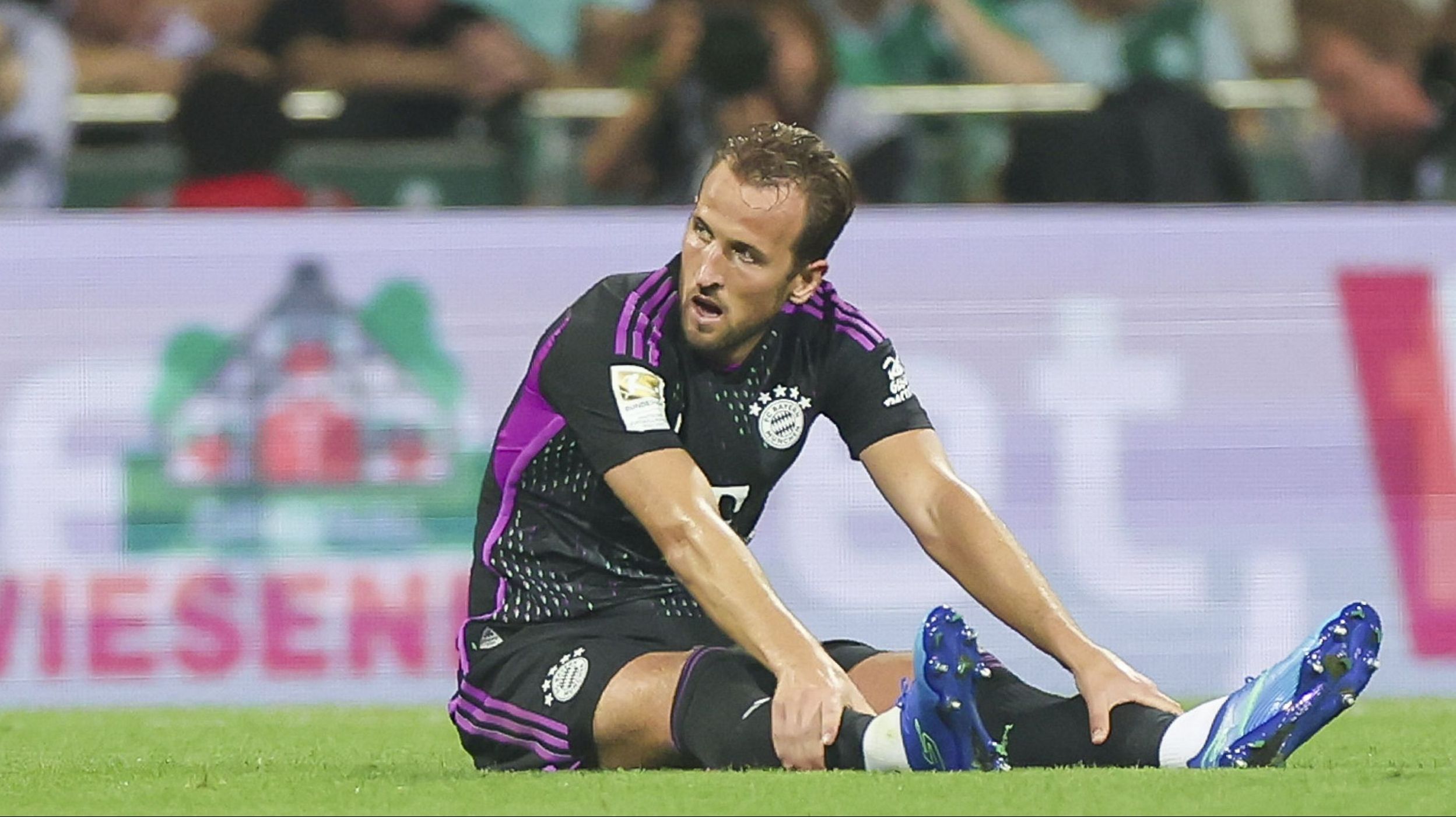Harry Kane durante partida do Bayern contra o Werder Bremen