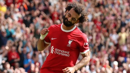 Salah em jogo do Liverpool