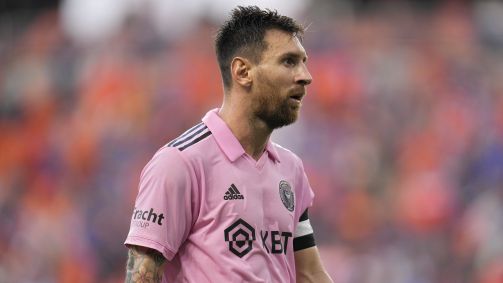 Lionel Messi em ação contra o FC Cincinnati