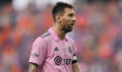 Lionel Messi em ação contra o FC Cincinnati