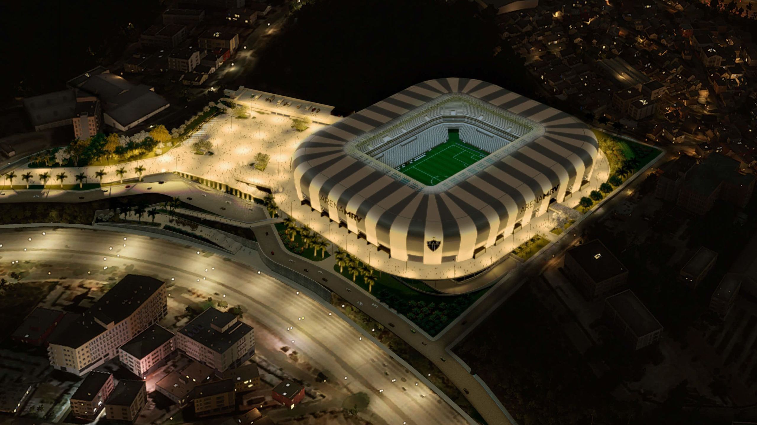 Arena MRV, novo estádio do Atlético-MG, vista de cima