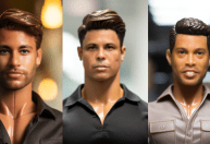 App de inteligência artificial transforma jogadores de futebol em versões Barbie