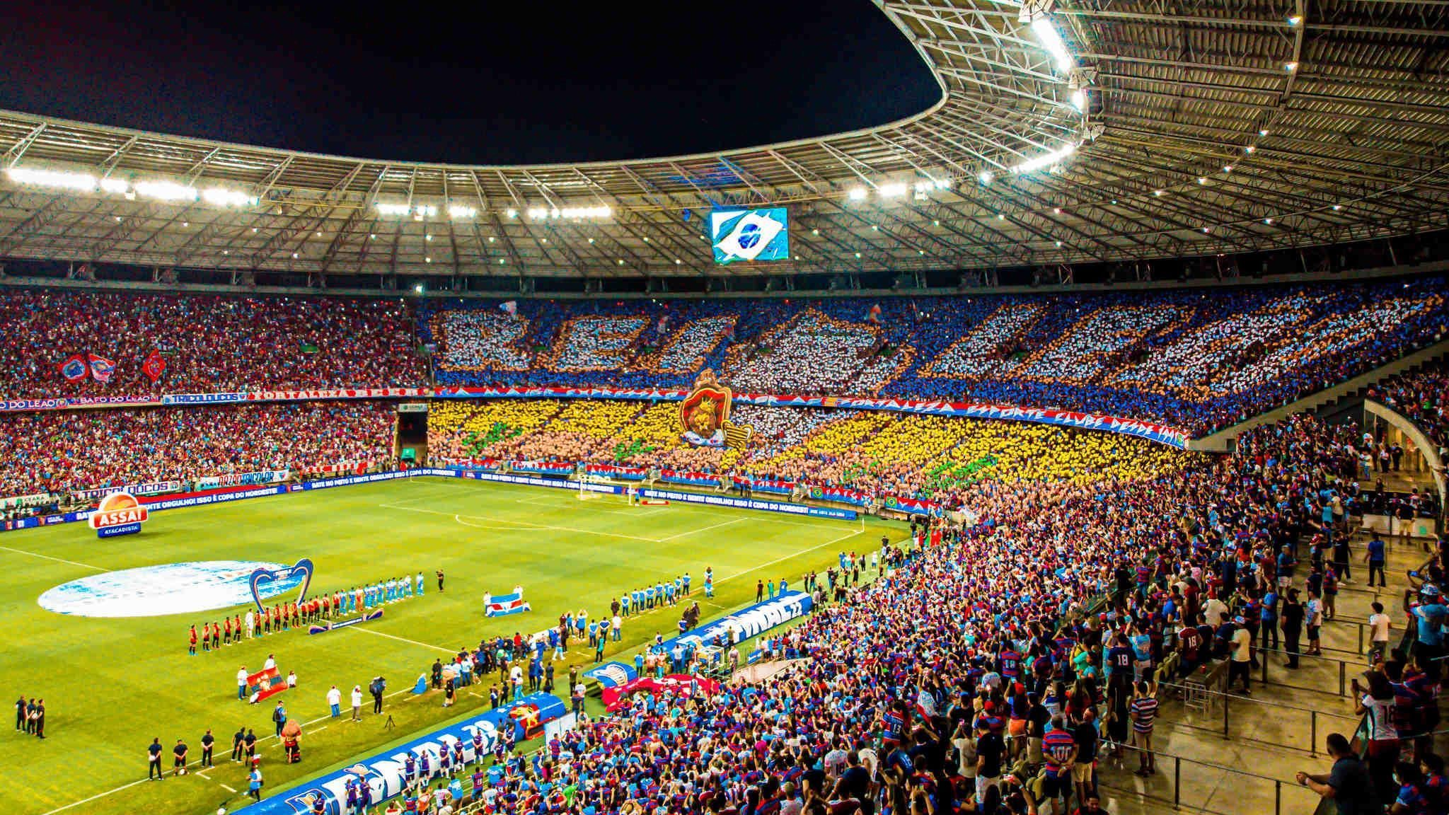 Mosaico do Fortaleza na final da Copa do Nordeste
