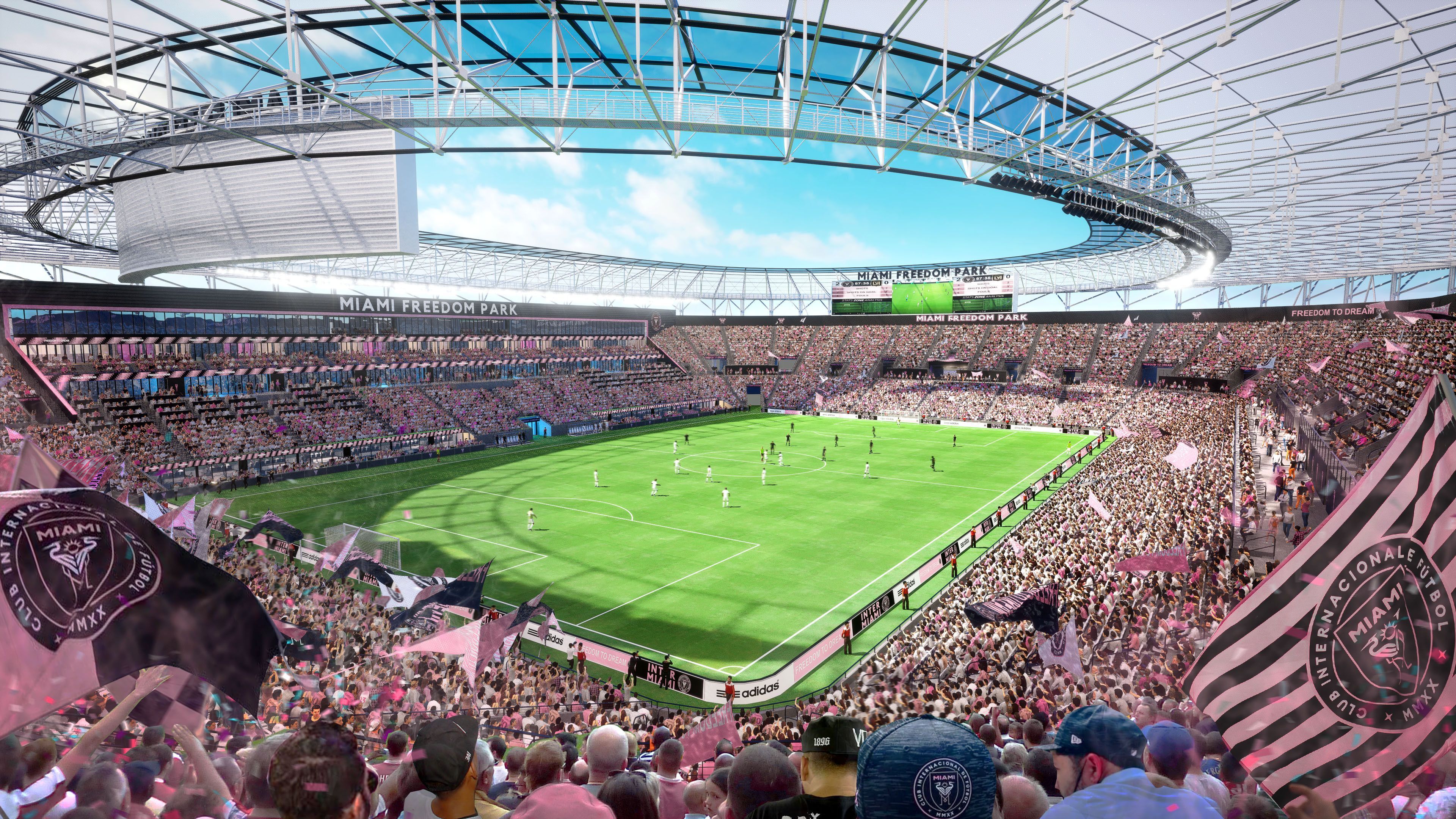 Projeto de novo estádio do Inter Miami, clube de Messi na MLS