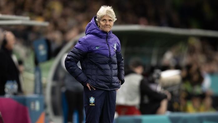 Pia Sundhage demonstrou abatimento com a eliminação do Brasil