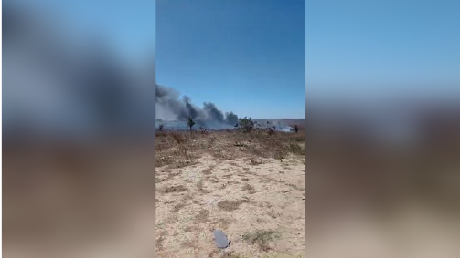 Helicóptero da Marinha cai no interior de Goiás e deixa dois militares mortos