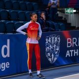 Salma em ação pelo Campeonato Espanhol de Atletismo Juvenil, em 2019