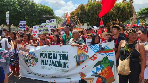 Marcha dos Povos da Terra pela Amazônia, realizada em Belém (PA)