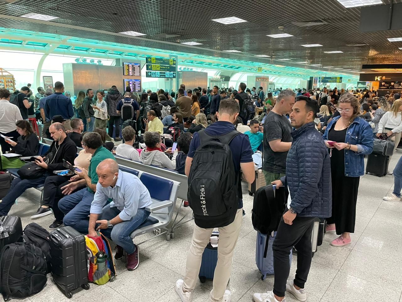 Voos são cancelados no Aeroporto Santos Dumont devido ao mau tempo / Anne Barbosa