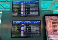 Santos Dumont atrasa e cancela voos devido ao mau tempo; saguão tem longas filas