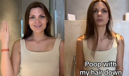 Médica no Tik Tok viraliza ao alertar sobre perigo de cabelos soltos no banheiro