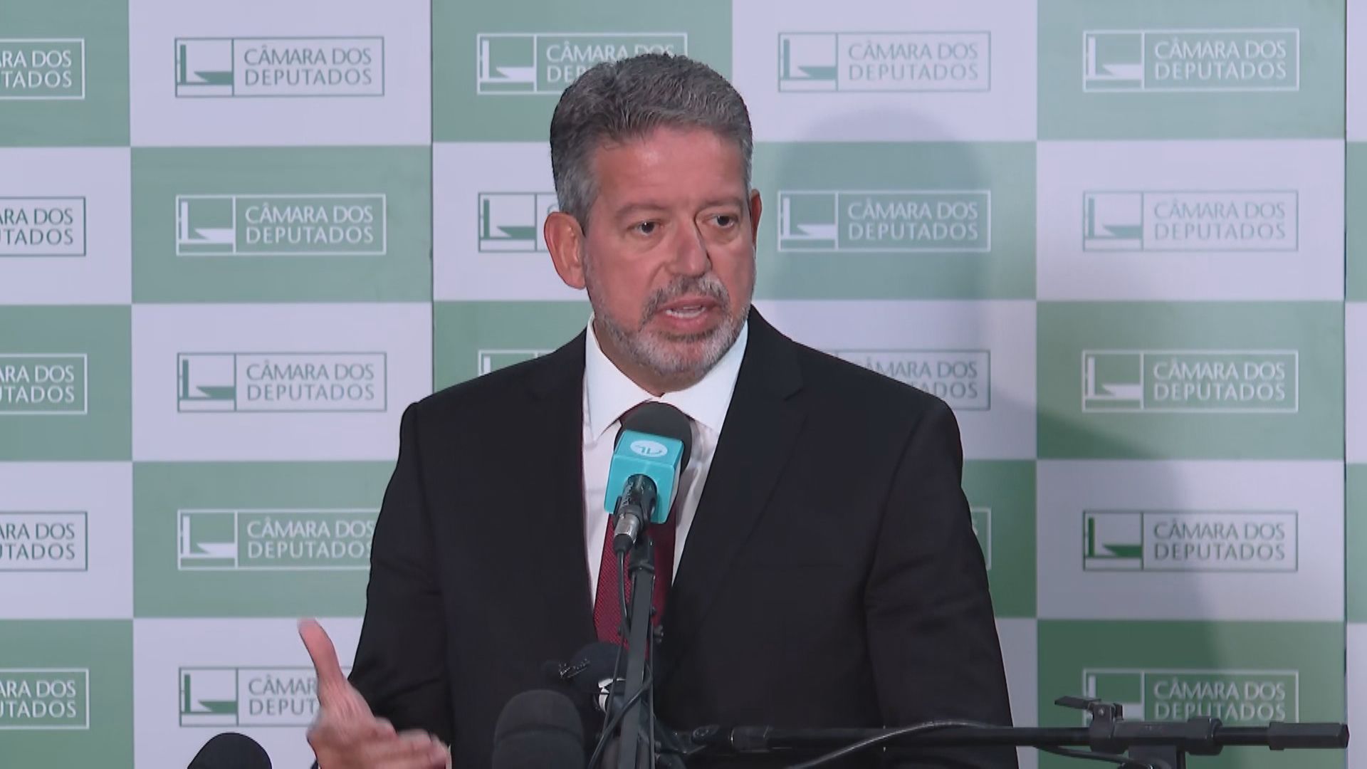 Arthur Lira (PP-AL), presidente da Câmara, em entrevista coletiva