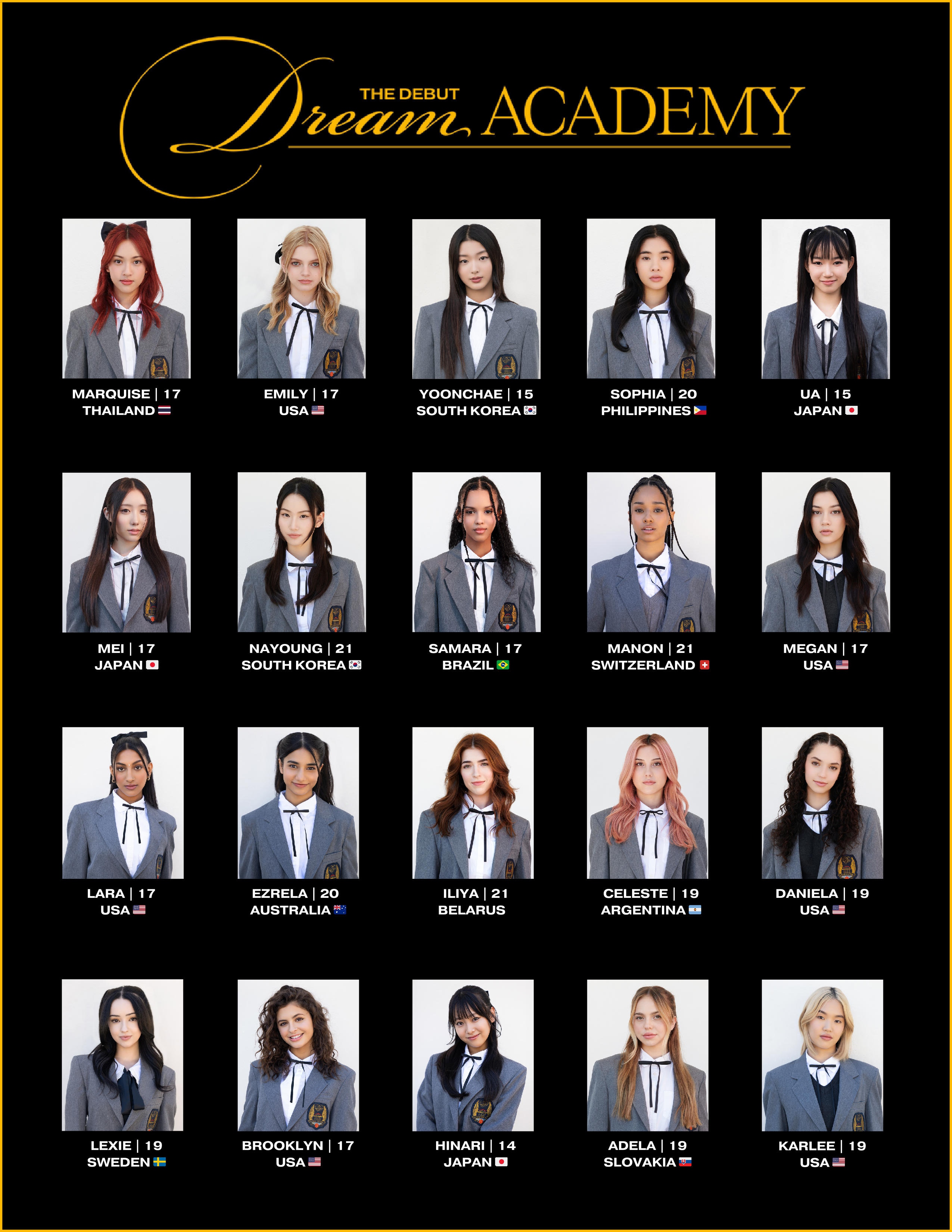 Veja todas as participantes do programa "The Debut: Dream Academy". / The Debut: Dream Academy