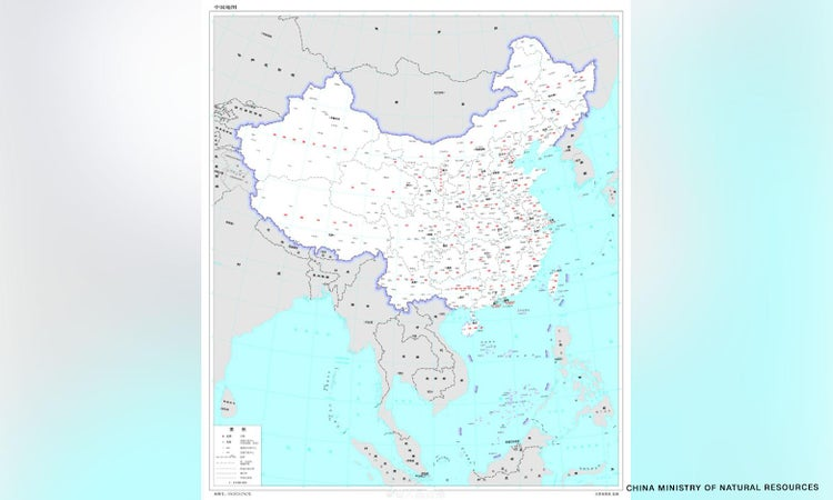 "Novo mapa" publicado pela China gera irritação de países vizinhos como Filipinas, Índia e Malásia / Reprodução/CNN
