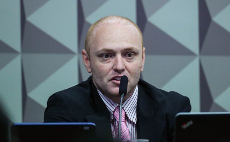 Hacker Walter Delgatti Neto presta depoimento à CPMI do 8 de Janeiro, em 17 de agosto de 2023.